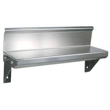 Try these diy ideas for organizing spices in your kitchen. Bhs Series Wall Mounted Spice Shelf 16 W To 48 W Flat Top With Riser Option 14 Or 16 Gauge Stainless Steel By John Boos Kitchensource Com