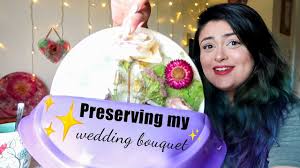 Preserving bouquet flowers in resin. Preserving My Wedding Bouquet In Resin Youtube
