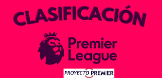 CLASIFICACION DE LA PREMIER LEAGUE