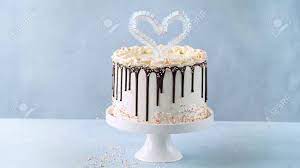 Find & download free graphic resources for birthday background. Birthday Cake For Valentine S Day With With Heart Cake Topper Stock Photo Picture And Royalty Free Image Image 139860084