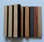 Panneau insonorisant akupanel placage de bois de chêne mdf panneau  acoustique à lamelles