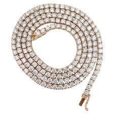 18.00 Carat VVS Diamonds in 10k Gold Tennis Necklace For Sale at 1stDibs |  10 carat diamond tennis necklace