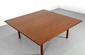 Having a sculpted teak lip top on oak legs and supports, perfectly refinished and stamped. Huge Teak Coffee Table By Hans J Wegner Adore Modern