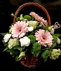 While a flower basket is a staple at easter celebrations, they are perfect to gift any time of the year. Fresh Flower Basket Arrangement Buy Online Or Call 01234 300559