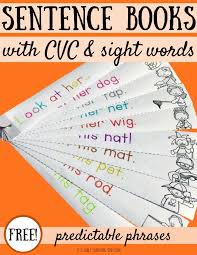 Some of the worksheets for this concept are cvc word lists, l jog play y jay stay, short vowels in cvc words s, rhyming words, phonemic awareness kindergarten and first grade, rhyming words, year 1. Little Books With Cvc And Sight Word Sentences Liz S Early Learning Spot