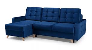 Shop our large mid century sectionals selection from the world's finest dealers on 1stdibs. Vegas Blue Mid Century Modern Tufted Futon Sectional Bed By Meble Furniture