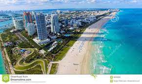 Photo About Aerial View Of South Beach Miami Beach Florida Usa Image Of Horizon Florida City 96000006 Miami Beach Aerial View South Beach