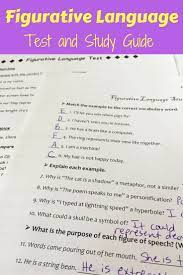 Figurative Language Assessment And Study Guide Printable Digital Similes And Metaphors Figurative Language Teaching Paragraphs