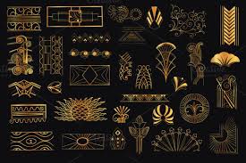 Black And Gold Art Deco Border 40 Remarkable Art Deco Designs Resources Art Deco Pattern Art Deco Tattoo Art Deco Architecture