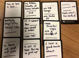 We own the name cards against humanity, the graphic design of our game, the slogan, logos, and all of our writing. Cards Against Humanity Blank Cards Cards Against Humanity Funny Diy Cards Against Humanity Cards Against Humanity