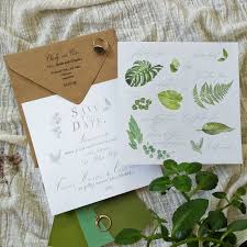 Botanist Save The Date Botanical Save The Dates Wedding Stationery Wedding Invitations