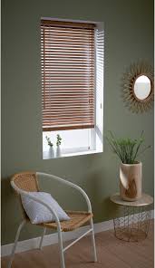 Store Venitien Bois Marron Clair Rushmore L 70 X H 130 Cm Inspire Store Venitien Bois Store Venitien Store Bois
