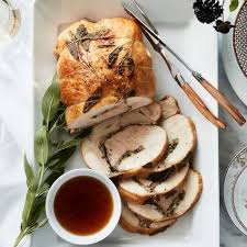 Tuscan Turkey Roulade Recipe In 2020 Turkey Roulade Roulade Thanksgiving Dinner Recipes