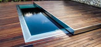 Retractable Deck Cover Kleine Hinterhof Pools Whirlpool Garten Gartenpools