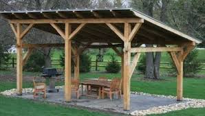 This step by step diy project is about 16x18 gable shed plans. Simple Covered Outdoor Pavilion Outdoor Shelters Pergola Backyard