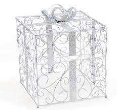 For the gift giver who wants to be more creative than a check or cash in a card, this gift card bridal showers have become more popular than ever. Silver Wedding Card Box Reception Gift Card Holder Bridal Shower Cards Box Wedding Supplies Patterer Card Boxes Wishing Wells