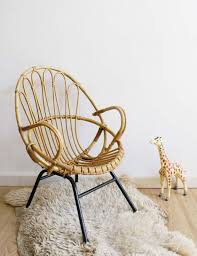 toffe rotan kinder fauteuil vintage stoel met heerlijk retro design rohe noordwolde vintage stoelen stoel babykamer stoelen