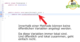 Thus, you have to use exceptions for flow control, which is generally considered bad coding style. So Kannst Du Java Konstanten Bei Der Programmierung Nutzen Javablog