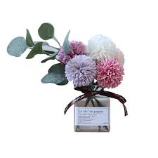 Check spelling or type a new query. Billibobbi Artificial Flowers With Vase Fake Ball Chrysanthemum Flowers In Thin Glass Vase Faux Flower Arrangements For Home Decor Green Small Buy Online In Antigua And Barbuda At Antigua Desertcart Com Productid 95540187