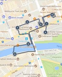An Epic Sightseeing Walking Tour Map Of Melbourne Australia Featuring Graffiti Cafes And Cool Sites Plus Other Great Australia Tourism Australia Housing Jobs
