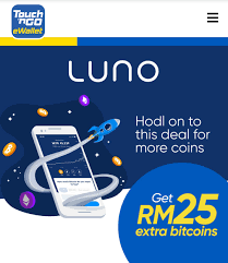 Top up your mobile prepaid, get food delivered for free and get up to rm40 cashback every 3. Luno Get Rm25 Bitcoin Promotion Touch N Go Ewallet Yoodo
