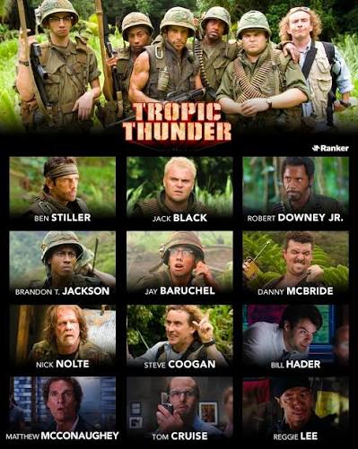Tropic Thunder premiered 15 years ago with this absolutely loaded cast!  Where do you think it ranks among the Best R-Rated Comedies of All Time?⁠ ⁠  Click the link in our bio