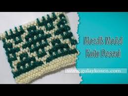 Mozaik Model Kutu Deseni Orgu Modelleri Youtube Mozaik Orgu Tig Isi Orguler