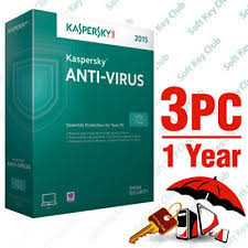 Kaspersky Antivirus 3pc 1year Key