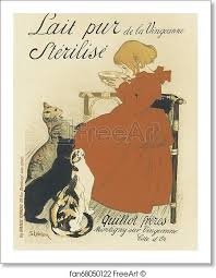Lait Pur Sterilise De La Vingeanne Artwork Art Print From Freeart Com Vintage Posters Poster Art Vintage Advertisement