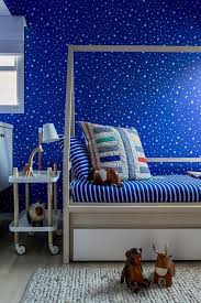 Over the years, kids' taste has changed frequently because new motifs, themes, and preferences come up and influence the desired decoration our wide range of wallpaper in our shop will make it easy for adults. Blue Kid Bedroom Wallpaper Design Ideas