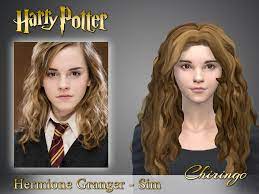The Sims 4 Realistic Hermione Granger Sim Chiringo On Patreon Harry Potter Hairstyles Hermione Granger Sims Hair