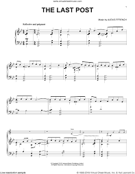 Retreat is the older custom dating back to the 16th century and consisting of prolonged drum beating at sunset to warn the night guard to mount and also to give notice that the gates of the town walls were about to close. Ffrench The Last Post Evolution Sheet Music For Trumpet And Piano Sheet Music Virtual Sheet Music Digital Sheet Music