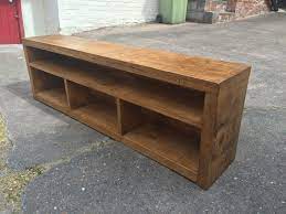Diy tv stand projects with detailed plans. Home Entertainment Rustic Chunky Solid Wood Tv Stand Entertainment Centres Tv Stands