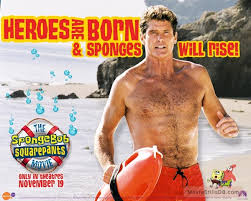 In the 2004 nickelodeon film. The Spongebob Squarepants Movie Wallpaper With David Hasselhoff