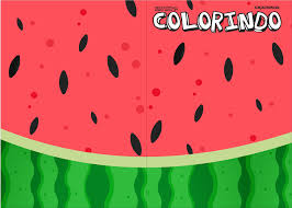 Pinte imagem de melancia e muitos outros desenhos para imprimir em nosso site. Revista Colorindo Melancia Kit Festa Fazendo A Nossa Festa