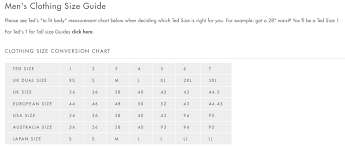 all brand size guides