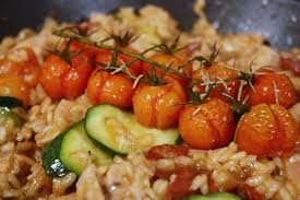 When the time's up, pull out the tray and pour the egg mixture over the salmon and into the gaps. Duck Risotto Jamie Oliver