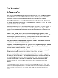 Tema acestei poeme o constituie conditia poetului. Flori De Mucigai