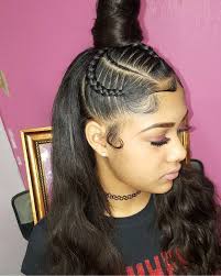 Women Hairstyles With Bangs Colour Weave Ponytail Hairstyles Natural Hair Styles Hair Styles