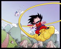 This Scene As The Wall Mural Around The Room Soaring As The World Flies By Under And Around Him Cute Art Goku Anime