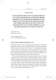 Negeri mengambil masa lama meminda peruntukan hukuman lebih tinggi dalam enakmen kesalahan jenayah syariah. Pdf State Government Of Negeri Sembilan Lwn Muhammad Juzaili Mahkamah Persekutuan