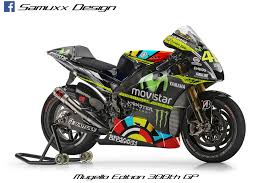 300th Gp Anniversary Bike Rendered For Valentino Rossi Autoevolution Valentino Rossi Yamaha Motogp Motogp Rossi