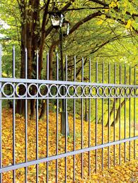 Gartenzaun Mit Ringe Und Spitzen Stahlzaun Zaun Alu Zaun
