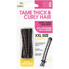 Backcombing uses teasing to add height directly into your hair strands where you need it to create big hair looks that pack plenty of punch. Big Hair Tools Xl Hair Grips Dark Big W