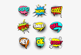 Maybe you would like to learn more about one of these? Set Colorful Comic Speech Bubbles Comic Pop Art Vectores Transparent Png 475x486 Free Download On Nicepng