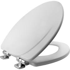 Bemis Slow Close Elongated Closed Front Toilet Seat In White 130chsl 000 Wood Toilet Seat Modern Toilet Seats Plastic Hinges
