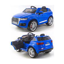 New Licensed Audi Q7 Tdi Quattro 12v Ride On Kids Toy Car With Remote Blue Ebay Audi Q7 Tdi Audi Q7 Toy Car
