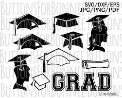 Graduation Clipart Graduate Svg Grad Silhouette Grad Cap Etsy Personal Cards Clip Art Svg