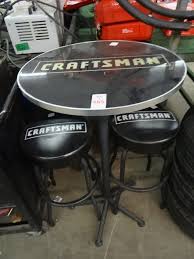 Apart from being functional pieces of furniture, they can also complement the kitchen bar or counter with style so pay attention to their lines and use their potential. Craftsman Pub Table W 2 Stools