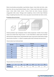 Check spelling or type a new query. Volume Balok Dan Kubus Worksheet